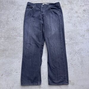 Gap Faded Black Baggy Jeans Mens 38x32 Denim UW305 Y2k Style Vintage